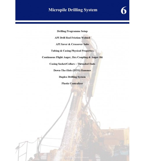 Micropile Drilling System Catalog